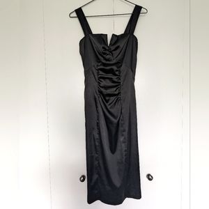 Le Château, black ruched party dress